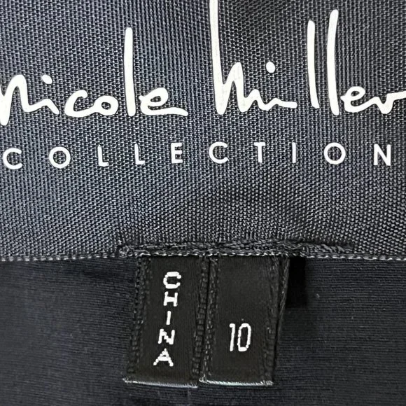 Nicole Miller Collection Black Gold Baroque Print Strapless Corset Dress - Picture 6 of 14